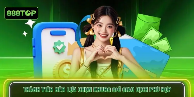 Thành viên nên lựa chọn khung giờ giao dịch phù hợp
